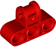 Technic Axle and Pin Connector Perpendicular Triple in Red