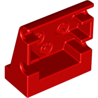 Duplo Panel 1 x 2 x 1 2/3 Sloped with 3 Embossed Gauges in Red