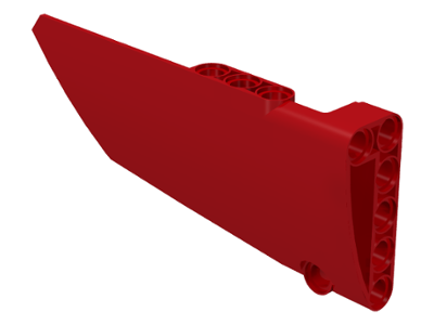 Technic Panel Fairing #17 Large Smooth, Side A in Red