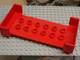 Duplo Wagon Body Large with 2 x 6 Studs and Open Sides in Red