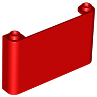 Windscreen 1 x 6 x 3 in Red
