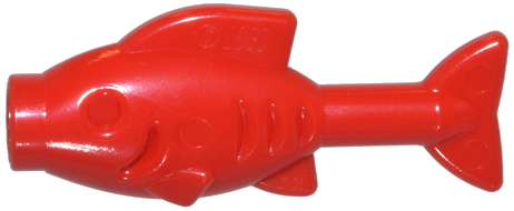 Animal, Fish [Hollow Stud Mouth] in Red