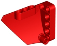 Technic Panel Fairing #14 Large Short Smooth, Side B in Red