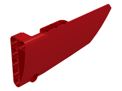 Technic Panel Fairing #18 Large Smooth, Side B in Red