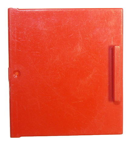 Duplo Door, Cabinet 3 x 3.5 in Red