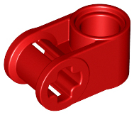 Technic Axle and Pin Connector Perpendicular in Red