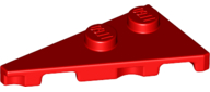 Wedge Plate 2 x 4 27° Left in Red