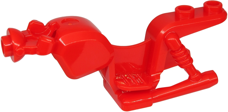 Fairing, Motorcycle Frame, Vintage no Front Mudguard in Red