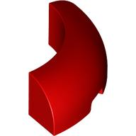 Brick Round Corner 3 x 3 x 1 No Studs in Red
