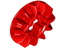 Technic Gear 12 Tooth Bevel in Red