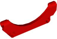 Technic Panel Car Mudguard Arched 9 x 1 x 3 in Red