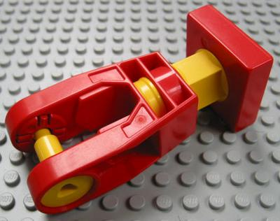 Duplo Toolo Arm Turning with Set Screw End in Red