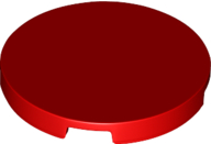 Tile Round 3 x 3 in Red