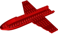 Plane Fuselage 26 x 24 x 1 2/3 in Red