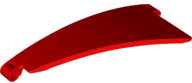 Technic Panel Curved 5 x 13 x 2 Tapered, Left #50 in Red