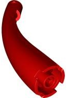 Animal / Creature Body Part, Tail / Claw / Horn / Branch / Tentacle, End Section, Large in Red