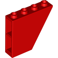 Brick Sloped Inverted 60° 1 x 4 x 3 in Red