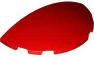 Brick Round 3 x 6 Half Circle in Red