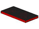 Brick 10 x 20 without Bottom Tubes, with '+' Cross Support (early Baseplate) in Red