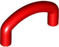 Bar, Curved U-Shape 2 x 3 in Red