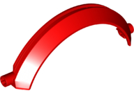 Technic Panel Car Mudguard 13 x 2 x 5 in Red