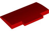 Brick Curved 5 x 8 x 2/3 with No Studs on Top in Red