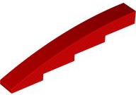 Brick Curved 1 x 8 x 1 2/3 in Red