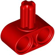 Technic Beam 1 x 2 with Axle on Side in Red