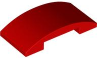 Brick Curved 4 x 2 Double in Red