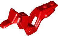 Fairing, Motorcycle, Dirt Bike with 1 x 2 Studs in Red