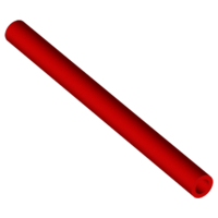 Hose Rigid 3mm D. 5L / 4.0cm in Red
