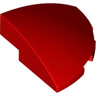 Brick Round Corner, Curved 3 x 3 x 1 Quarter Circle in Red