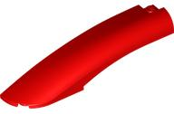 Brick Round, Curved 10 x 2 x 2 with Rounded End Left in Red