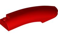 Brick Round, Curved 10 x 2 x 2 with Rounded End Right in Red