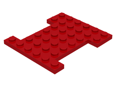 Vehicle Base 6 x 7 in Red