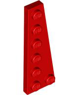 Wedge Plate 6 x 2 Right in Red