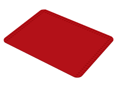 Baseplate 24 x 32 with Studs on Edges in Red