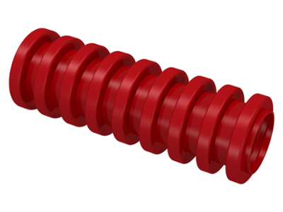 Hose, Ribbed 7mm D. 3L / 2.4cm in Red