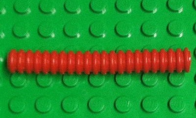 Hose, Ribbed 7mm D. 7L / 5.6cm in Red