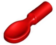 Equipment Cutlery - Spoon, Flat Bottom in Red