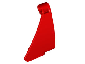 Technic Panel Triangle 5 x 4 Right in Red