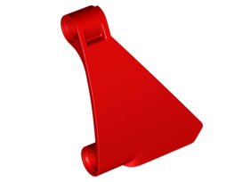 Technic Panel Triangle 5 x 4 Left in Red