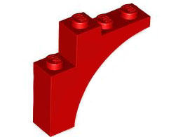 Brick Arch 1 x 4 x 3 in Red