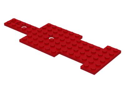 Vehicle Base 6 x 17 for Steering Gear in Red