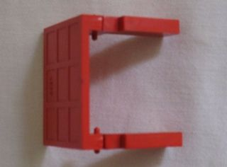 Garage Door Solid Assembly - Old (Hinge Pins on Counterweights - Both Sides) in Red