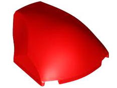 Large Figure Face 4 x 5 x 1 2/3 [PLAIN] in Red
