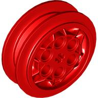 Wheel 43.2 x 18 with Flush Axle Stem in Red