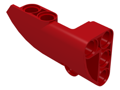 Technic Panel Fairing #1 Small Smooth Short, Side A in Red