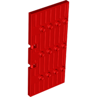 Door 1 x 5 x 8.5 Stockade in Red