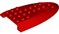 Aircraft Fuselage Curved Aft Section 6 x 10 Top in Red
